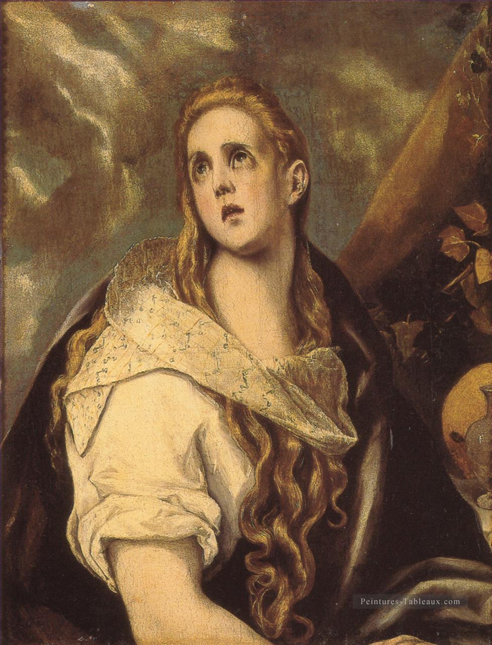 Le pénitent Magdalen maniérisme espagnol Renaissance El Greco Peintures à l'huile